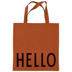 Design Letters Brown Hello Favorite Tote Bag One Size - Bags - One size - Brown - Mädchen