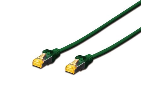Digitus S-FTP PatchCord Cat6a. LSZH CU Green 0.25m Factory Sealed