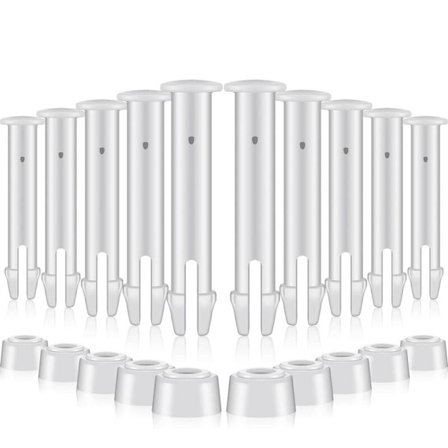 12 stk. Plastik Pool Samlingsben og Gummitætninger, til Intex 15ft til 24ft Overjordiske Pools, 28270-28272 Serie (12stk, S, 5.5cm)