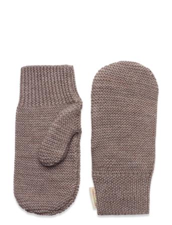 Merino Wool Knitted Mittens Accessories Gloves & Mittens Mittens Beige Copenhagen Colors*Betinget Tilbud