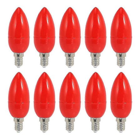 10x LED Lysekroner Røde Lykkelys Gud Lys Energibesparende Lysekrone, e14