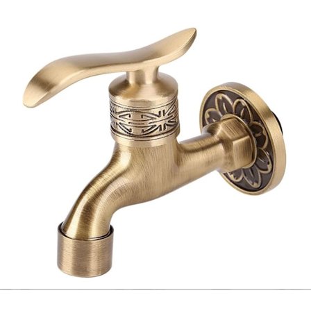 Europeisk stil kran, kall väggtrycksatt 4-punkts kran med snabb öppning (kort och smidig broms),