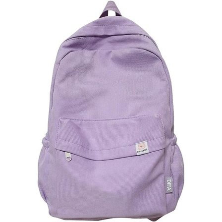 estetisk ryggsäck för flickor, enfärgad estetisk skolväska stor kapacitet Kawaii ryggsäck estetisk ryggsäck