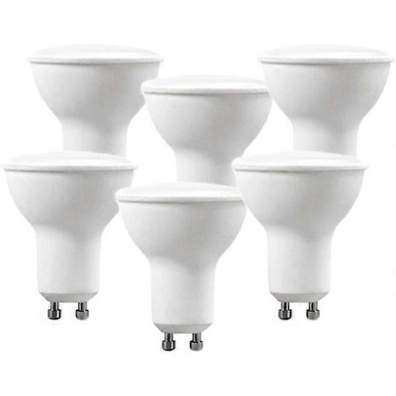 【PP】GU10 5W 220V 400 Lumen LED-pære 6000k kold hvid