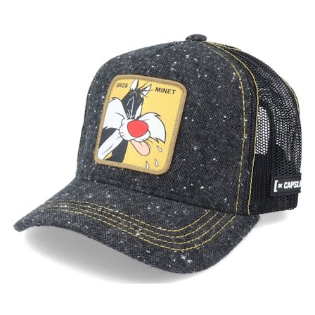 Capslab - Noir trucker Casquette - Looney Tunes Sylvester Black Trucker @ Hatstore