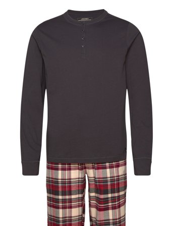 Pyjama 1/1 Mix Pyjamas Brun Jockey*Betinget Tilbud