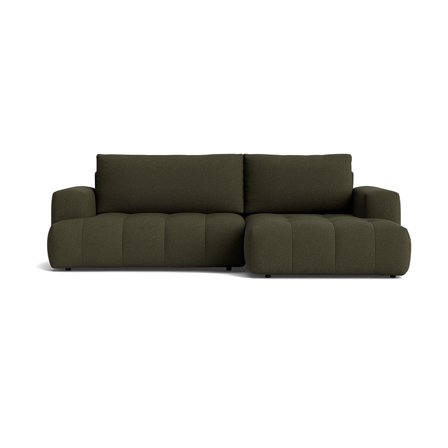 Dune chaiselong sovesofa, højrevendt - Loop Grøn - 294x162x89 - Sofa, sovesofa, chaiselong