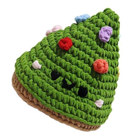Akryl Garn Strikket Hue Juletræsformet Hue til Voksne Børn Vinter Varm Hue til Koldt Vejr Festivalrekvisit