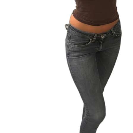 Blå skinny jeans