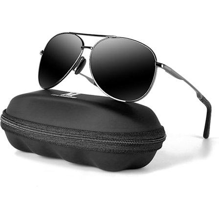 Aviator solbriller til mænd polariserede kvinder UV-beskyttelse letvægts kørsel fiskeri sport unisex briller