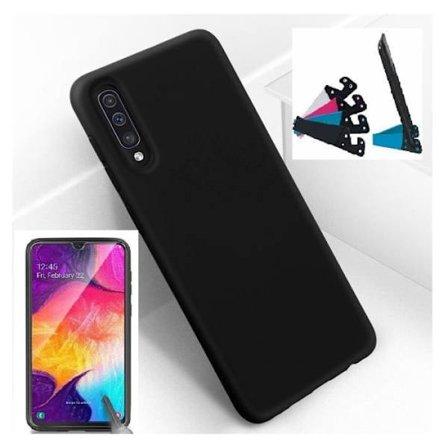 Skydd - INGEN NAMN - Samsung Galaxy A50 - Mjuk Silikon - Stötskydd - Inkluderad Stöd