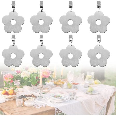 Dukduk i rostfritt stål 8,5*6 cm Dukduk vikt utomhus vattentät Antirust Blomster duk hållare restaurang fest