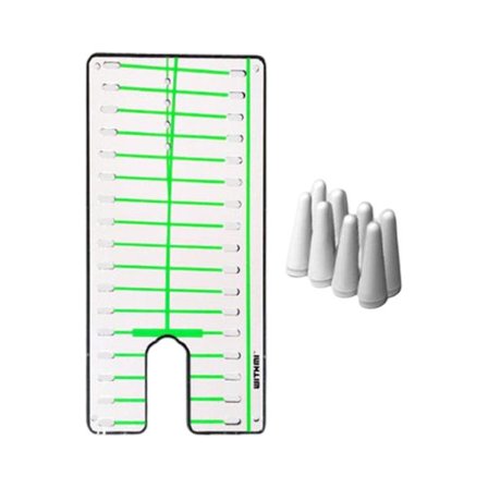 Golf Putting Spegel Utvidgningsjusteringsträningshjälp för Hembörjare Spegel och Spik