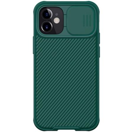 Iphone 12 Mini - Nillkin Camshield Skal - Mörk Grön Darkgreen Mörk Grön