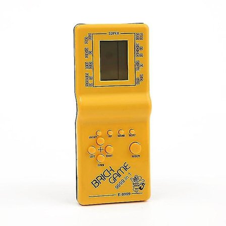 Klassinen kädessä pidettävä pelikone Tetris-peli Lasten pelikonsolilelu musiikkitoistolla Retro Lasten ilopelit