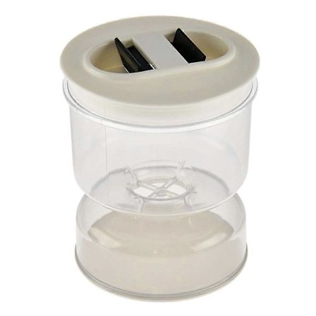 Burk för Torr och Våt Dispenser och Oliver Timglas Burk Behållare Kök Separator Organizer