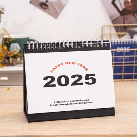 2025 skrivbords kalender enkel liten fräsch kreativ skrivbords prydnad plan stans kort anteckningsblock engelsk kalender