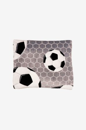 Redlunds - Fodboldplaid 130x150 - Grå - Børnetæpper - 130X150 - Fra Homeroom