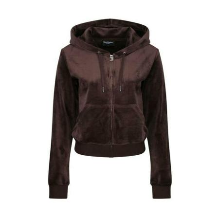 Juicy Couture Classic Velour Robertson Hoodie , Bruin , Dames , Maat: M