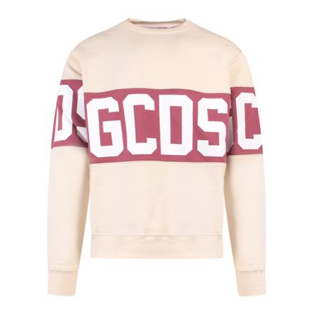 Gcds, Sweatshirt Cc 94M110012 Beżowy, Mężczyzna, Rozmiar: M