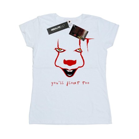 It Dam/Damer Pennywise Float Bomull T-shirt XXL Vit