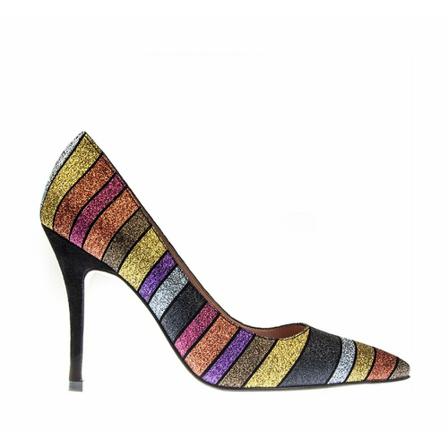 Roberto Festa Decolte Glitter Wawes 100 pumps Gul, Dame, Størrelse: 40 EU