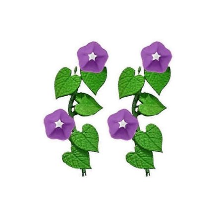 Morning Glory Kjøleskapsmagnet, Ivy Kjøleskapsmagnet, 3D Blomsterranker Klistremerke