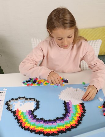 Plus-Plus Plus-Plus Puzzle By Number Rainbow 500Pcs - Multi/patterned - ONE SIZE