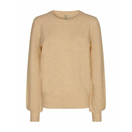 Soyaconcept, Round-neck Knitwear Beige, Dames, Maat:L,polyester