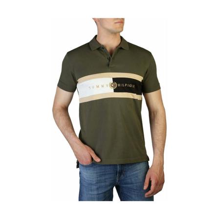 Tommy Hilfiger, Polo shirt Mw 0Mw 24735 RBN Groen, Heren, Maat:M