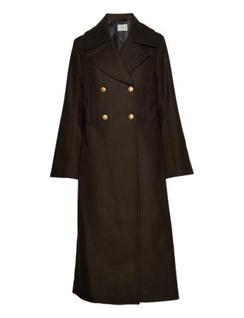 Everly Officer Coat Outerwear Coats Winter Coats Brun HUNKYDORY