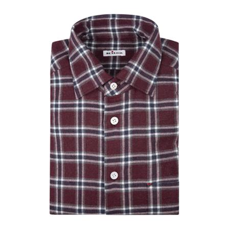 Kiton - Skjortor - Röd - Herr - Storlek: 2xl, Herr, Storlek: 2XL