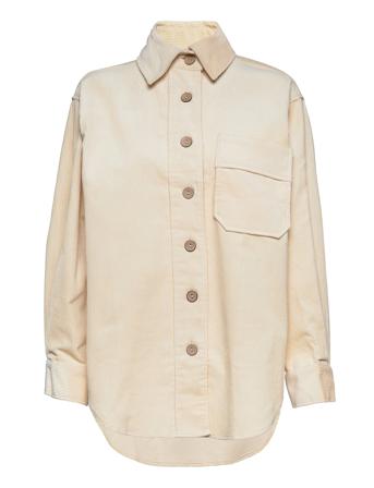 Olive Corduroy Shirt Beige Gina Tricot