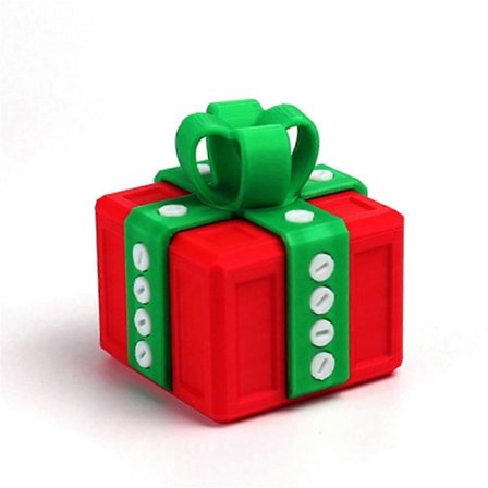 25-26 Irriterende Gaveeske med Skruer, Irriterende Gaveeske med Vrilager, 3D-Printet Spøk Skrueeske Gave til Barn Voksne