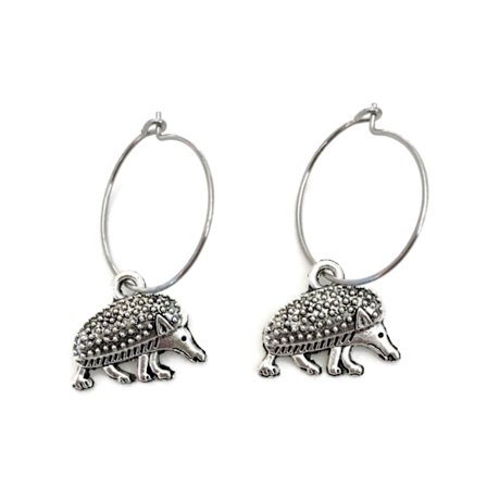 Earrings - Creoles - Hedgehog