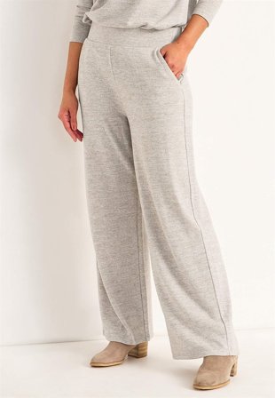 Cellbes of Sweden - Vid trikåbyxa med fickor - beige / melerad - för damer - 50/52