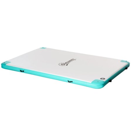 Rootzin puhallettava uimasaari - Uintisaari - Lounger Island - Kantavuus jopa 500 kg - Muovi - Valkoinen + Sininen + Vihreä - 304 x 204 x 15 cm