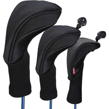 Sort Golfklub Hovedbetræk Driver 1 3 4 5 7 X Fairway Woods Hovedc