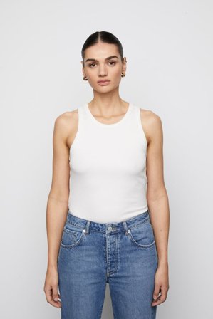 CAMILLA PIHL - Pia Rib Singlet - Ecru SizeXXL