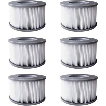 6 stk. Hot Tub Filter til MSpa Oppustelige Pools, Filterpatron