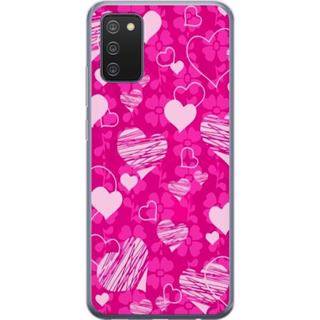 Kompatibelt Mobilskal till Samsung Samsung Galaxy A02s PopHjärtMönster