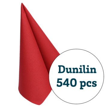 SERVIETT DUNILIN VINRØD 40X40