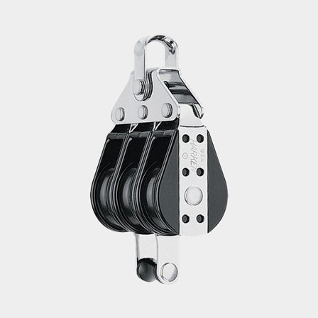 Harken 38mm Triple Big Bullet Block - Becket (130)