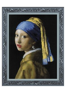 Stickpackung Bild Mädchen mit Perlenohrring