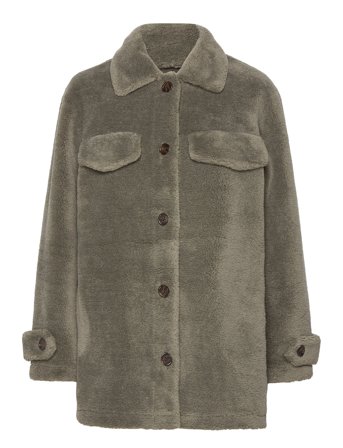Alona Borg Jkt Overshirts Grå French Connection*Betinget Tilbud