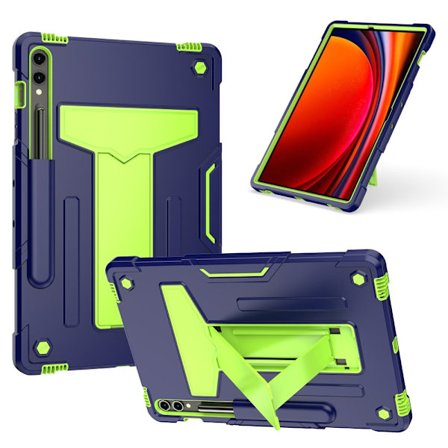 SKALO Samsung Tab S9+/S9+ FE Extra Shockproof Armor Iskunkestävä kuori - Vihreä