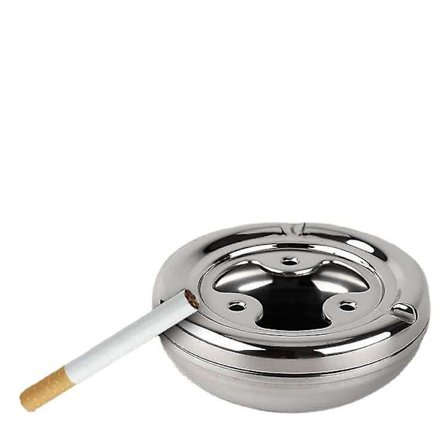 Askebeger fortykket rustfritt stål askebeger lokk kreativt trendy personlig reklame rundt askebeger