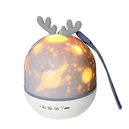 LED-projektor nattlys lampe gave fjernkontroll