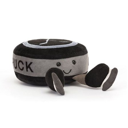 Jellycat 12 cm Amuseables Sport Ishockeypuck blødt legetøj