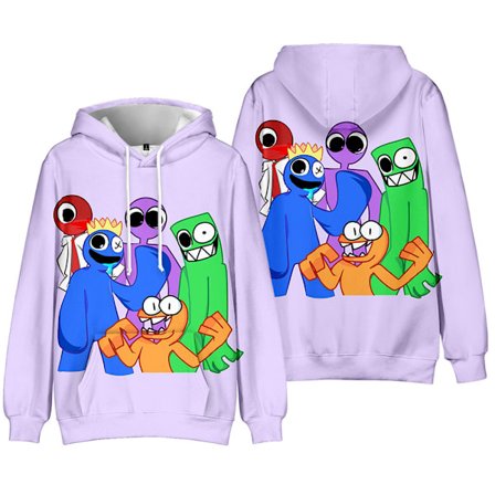 Roblox Rainbow Friends Barnklær for Barn Vinter Hoodie Genser D